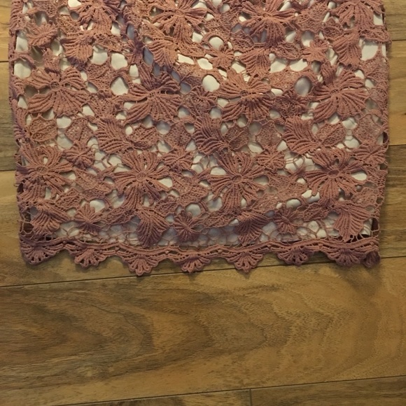 Peach lace 3/4 sleeve dress Size S - Picture 5 of 5